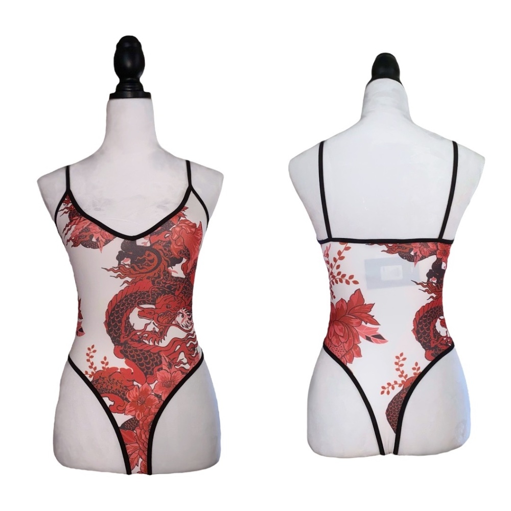 Dragon V Neck Bodysuit